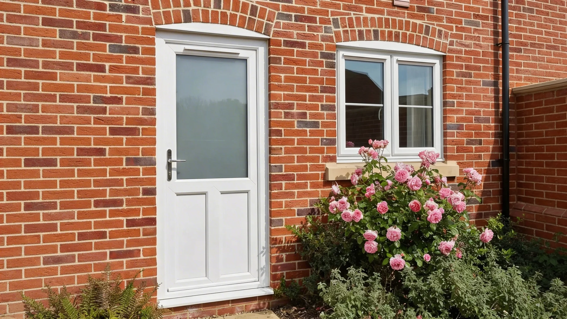 A modern home with a upVC Back Door