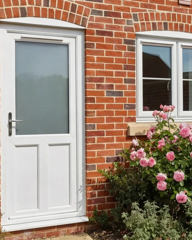A modern home with a upVC Back Door